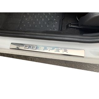 Protector de umbral OmsaLine (4 uds, acero inoxidable) Dacia Duster 2008-2018 foto 1