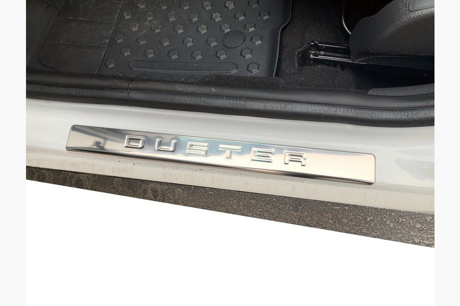 Renault Duster 2008–2017 Protector de umbral OmsaLine (4 uds, acero inoxidable) Image