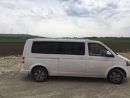Volkswagen T5 Multivan 2003–2010 Barras de techo Skyport (blancas) foto 9