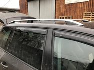 Volkswagen Touareg 2002–2010 Barras de techo Skyport (gris mate) foto 4