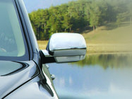 Volkswagen Touareg 2002–2010 Cubiertas de Espejos 2003-2007 (2 uds, Acero Inoxidable) OmsaLine - Acero Inoxidable Italiano foto 2