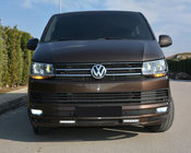 Volkswagen T6 2015-2024 Labio de Parachoques Delantero Sport 2-LED 2015-2018 (imprimado para pintar) foto 6