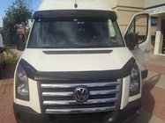 Volkswagen Crafter 2006-2016 Visera de parabrisas en marco V1 (negro brillo, 5mm) foto 2