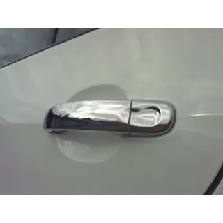 Cubiertas Cromadas para Manijas de Puerta (4 uds, Acero Inoxidable)
