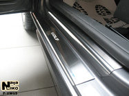 Volkswagen Golf 6 2008-2014 Protector de umbral Natanko (acero inoxidable) 5 puertas, Premium - cinta 3M, 0.8 mm foto 1