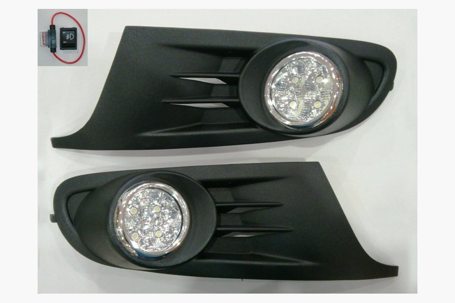 Volkswagen Golf 6 2008-2014 Faros Antiniebla con Inserciones LED Image