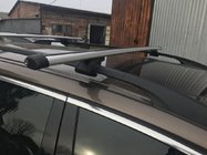 Volkswagen T5 2010-2015 Barras de techo transversales para raíles integrados con llave (2 uds) foto 3