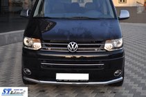 Volkswagen T5 2010-2015 Defensa delantera (acero inoxidable) foto 2