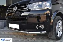 Volkswagen T5 2010-2015 Defensa delantera (acero inoxidable) foto 3