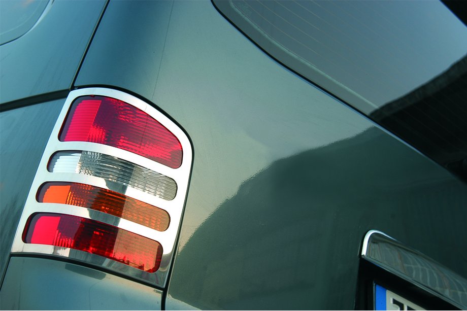 Volkswagen T5 Caravelle 2004-2010 Cubiertas Cromadas para Luces Traseras (Carmos, 2 uds, Acero Inoxidable) 2 Puertas, OmsaLine - Acero Inoxidable Italiano Foto 7