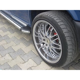 Estribos Laterales KB002 d60mm (2 uds, acero inoxidable) Volkswagen T4 Caravelle/Multivan 1990–2003 foto 4