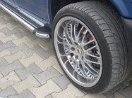 Volkswagen T4 Caravelle/Multivan 1990–2003 Estribos Laterales KB002 d60mm (2 uds, acero inoxidable) foto 4
