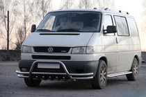 Volkswagen T4 Transporter 1990-2003 Defensa Delantera WT003 Plus-2 (Acero Inoxidable) foto 1