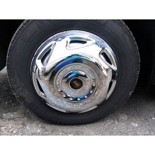 Tapacubos de acero inoxidable OEM (2 aros, 4 uds) foto 2