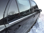 Skoda Fabia 2000-2007 Molduras exteriores de ventanas acero inoxidable (4 uds) foto 1