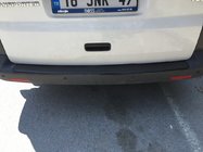 Volkswagen T5 Multivan 2003–2010 Protector de parachoques trasero con borde (Carbono) foto 1