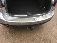 Mazda 6 2012-2024 Protector de parachoques trasero Carmos (SW, acero inoxidable) foto 1