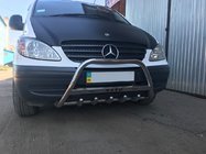 Mercedes Vito W639 2004-2014 Defensa Delantera 60mm Acero Inoxidable foto 1