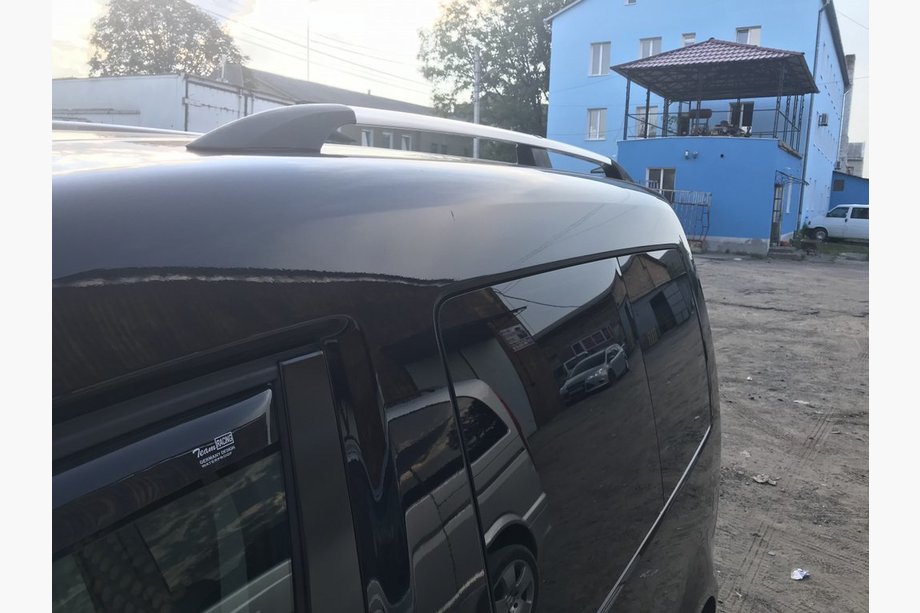 Volkswagen Caddy 2010-2015 Barras de Techo Cromadas Image
