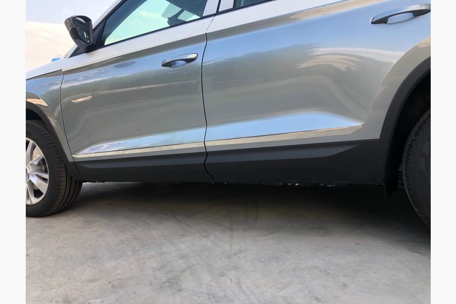 Skoda Kodiaq 2016-2023 Moldura de puerta Carmos ancha acero inoxidable Image