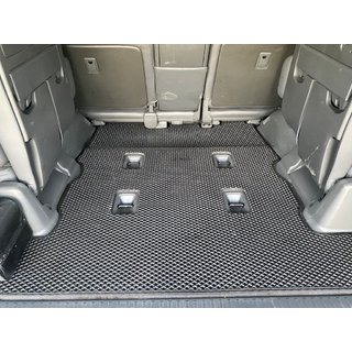 Alfombrilla de maletero 2 uds (EVA, 7 plazas, Negro) Toyota Land Cruiser 200 2007-2021 foto 1