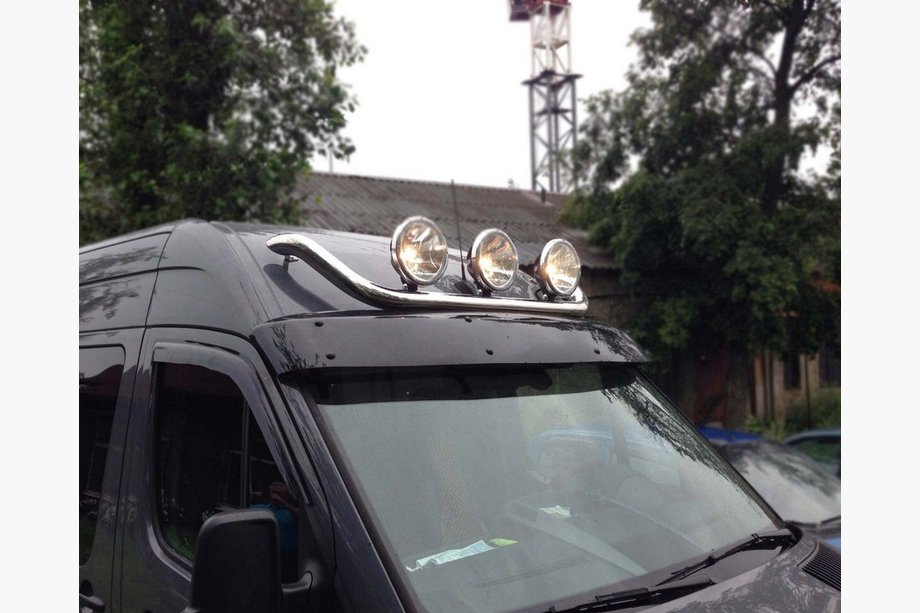 Mercedes Sprinter W901/902/903/904/905 1995–2006 Barra superior delantera (acero inoxidable) 2000-2006 Foto 2