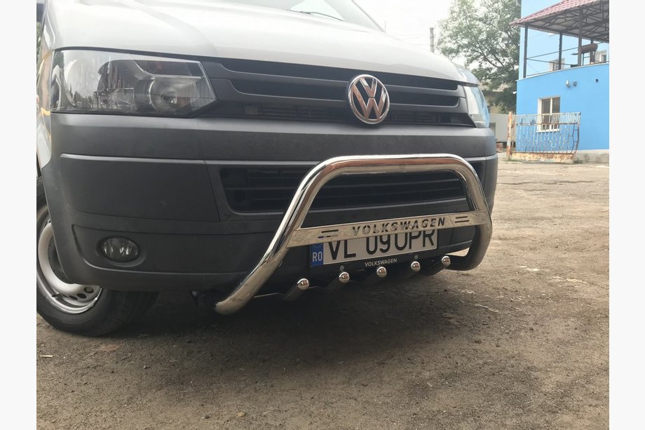 Volkswagen T5 2010-2015 Defensa Delantera WT003 (Acero Inoxidable) Image