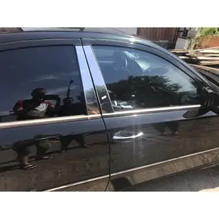 Molduras de Acero Inoxidable para Pilares de Puerta (6 uds) Mercedes E-class W211 2002-2009 foto 1