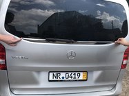 Mercedes Vito/V-class W447 2014- Moldura de luneta trasera (cristal pequeño) acero inoxidable foto 2