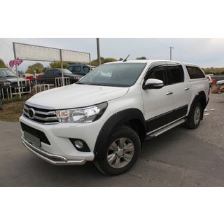 Aletines de aletas (2015-2020, ABS, atornillados) Toyota Hilux 2015- foto 1