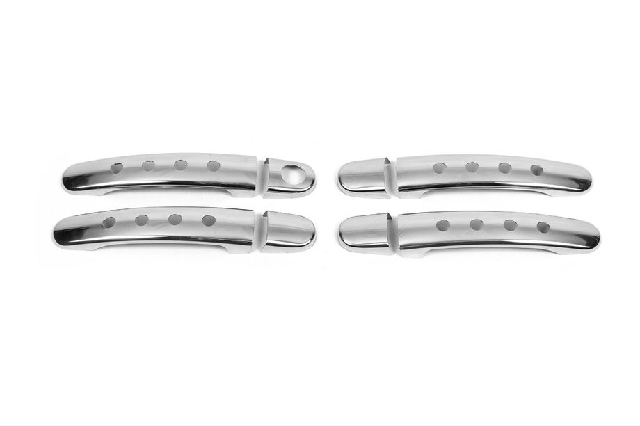 Audi A2 1999-2005 Cubiertas cromadas para manijas de puerta con orificios (4 uds., acero inoxidable) Image