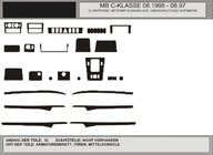 Mercedes C-class W202 1993-2001 OFERTA! Molduras de salpicadero efecto madera (1995-1997) foto 1