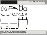 Mitsubishi Colt 1992-1996 ¡Oferta! Molduras de salpicadero (efecto carbono) foto 1