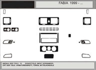Skoda Fabia 2000-2007 ¡Oferta! Molduras de salpicadero (Efecto Madera Oscura) foto 1