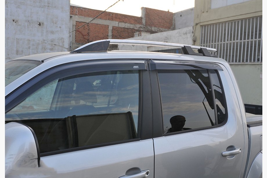 Fiat Fullback 2016- Barras de techo OmsaLine Sport (2 uds, gris) Image