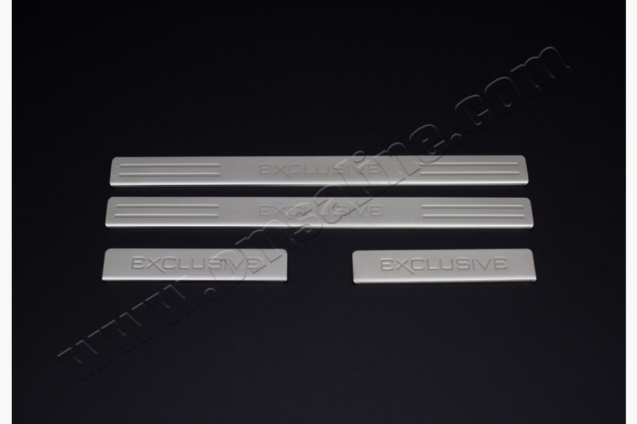 Renault Clio II 1998-2005 Embellecedores de umbral Omsa (4 uds, acero inoxidable) Image
