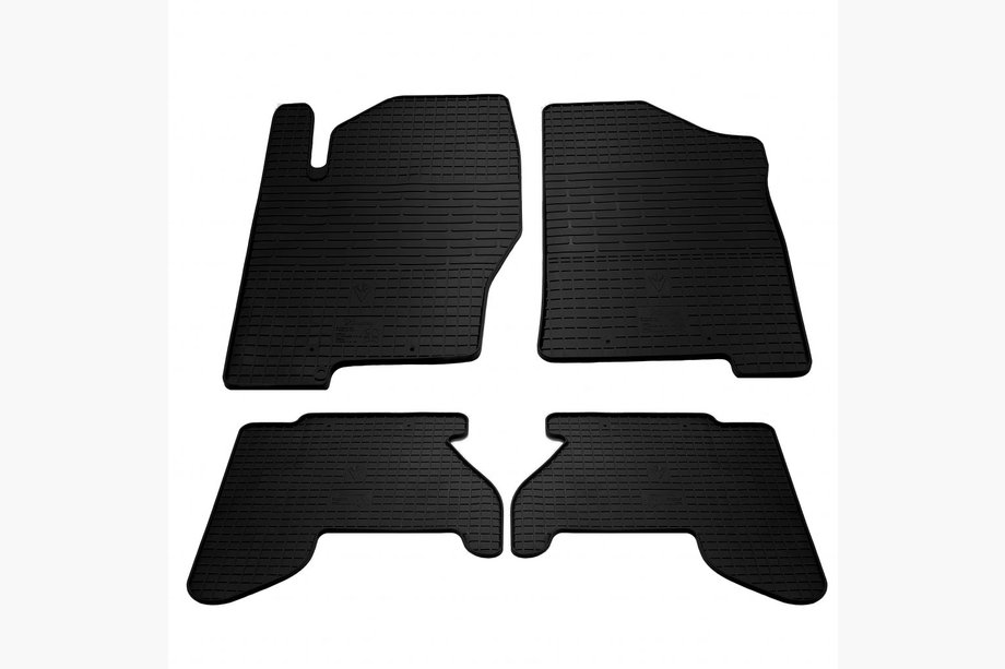 Nissan Navara 2006-2015 Alfombrillas de goma (4 uds, Stingray Premium) Image