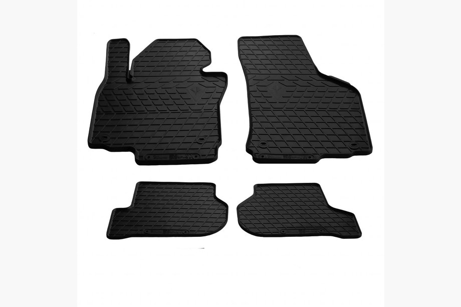 Seat Leon 2005-2012 Alfombrillas de goma (4 uds, Stingray Premium) Image