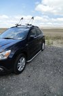Mitsubishi Outlander 2006-2012 Estribos Laterales Tayga Grey (2 uds., Aluminio) foto 3