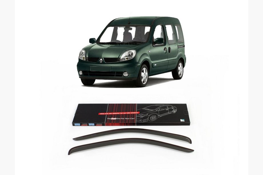 Renault Kangoo 1998-2008 Deflectores de ventana 8 cm (2 uds, Sunplex) Image
