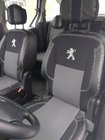 Peugeot Partner Tepee 2008-2018 Fundas de Asientos de Coche (Polipiel+Tela, Premium) Asientos Delanteros foto 1