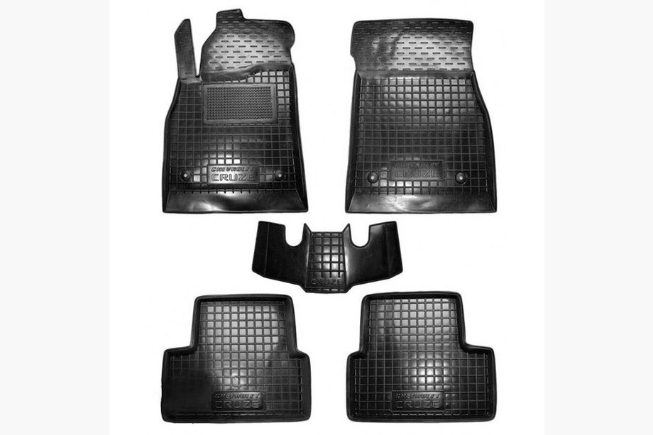 Chevrolet Cruze 2009–2015 Alfombrillas de goma con borde (Autogumm) Image