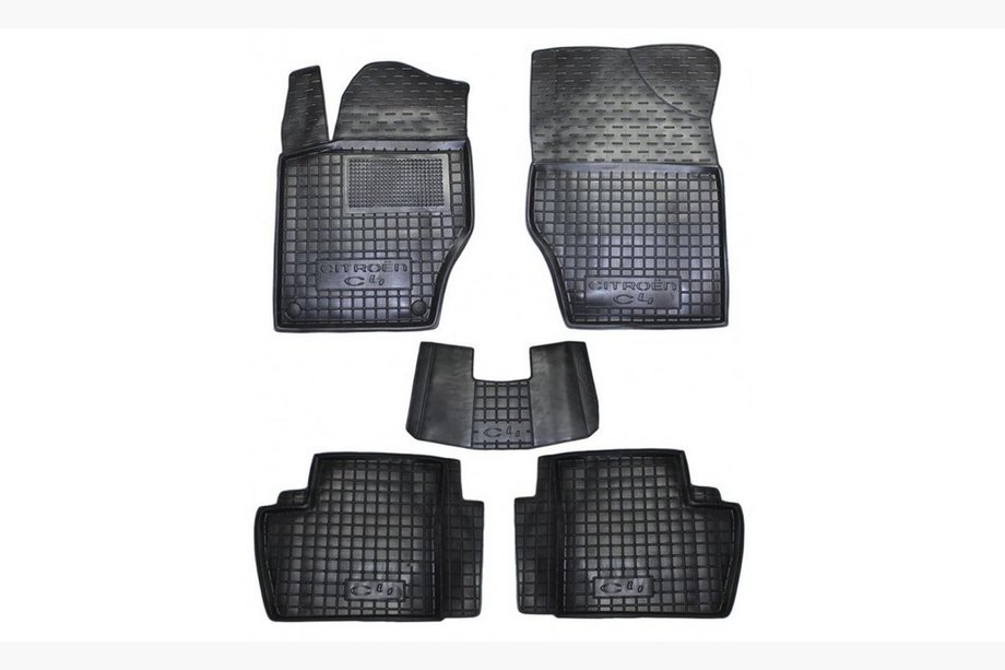 Citroen C-4 2010-2018 Alfombrillas de goma con borde (Autogumm) Image