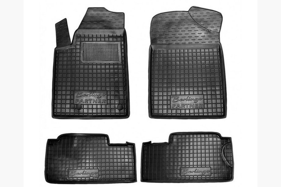 Citroen Berlingo 1996-2008 Alfombrillas de goma con borde (Autogumm) Image