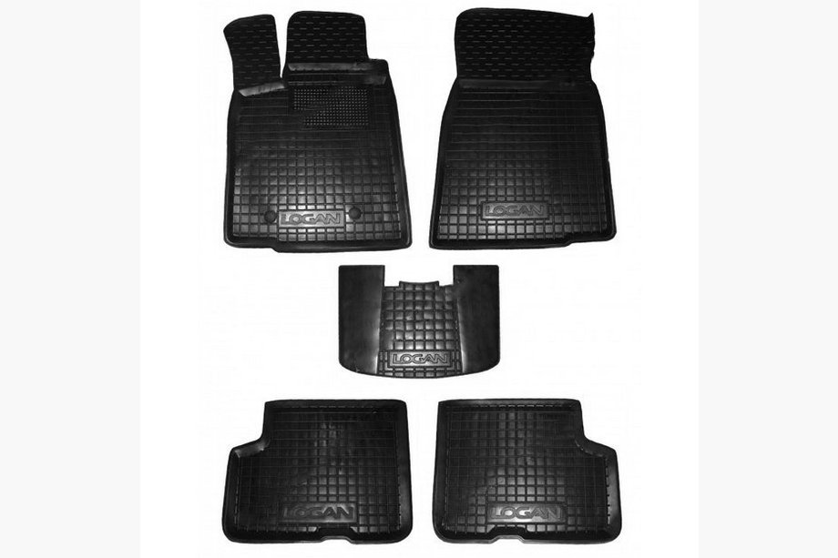 Renault Logan MCV 2005-2013 Alfombrillas de goma con borde (Autogumm) Image