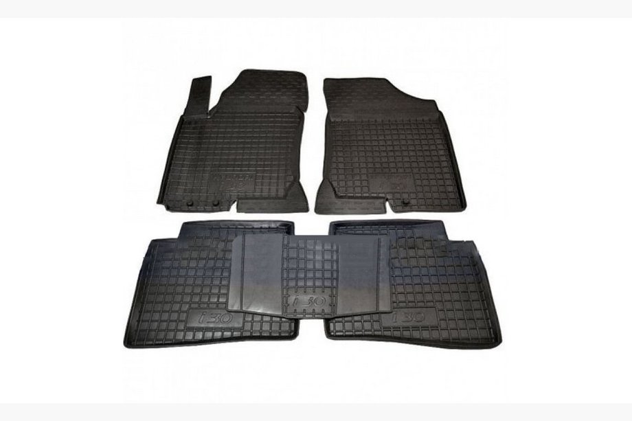 Hyundai I-30 2012-2017 Alfombrillas de goma con borde (Autogumm) Image