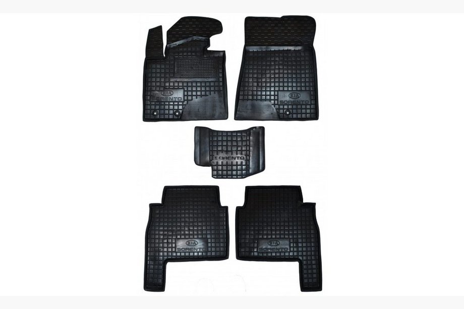 Kia Sorento II XM 2009-2014 Alfombrillas de goma con borde 2009-2012 (Autogumm) Image