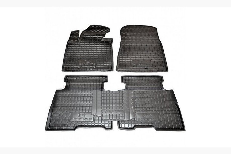 Kia Sorento II XM 2009-2014 Alfombrillas de goma con borde 2012-2014 (Autogumm) Foto 1