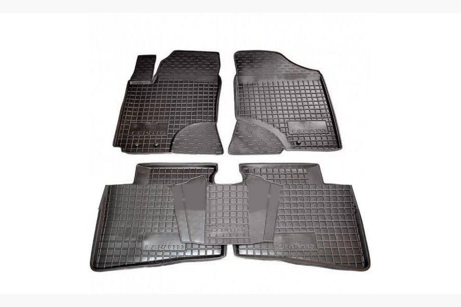 Kia Cerato 2 2010-2013 Alfombrillas de goma con borde (Autogumm) Image