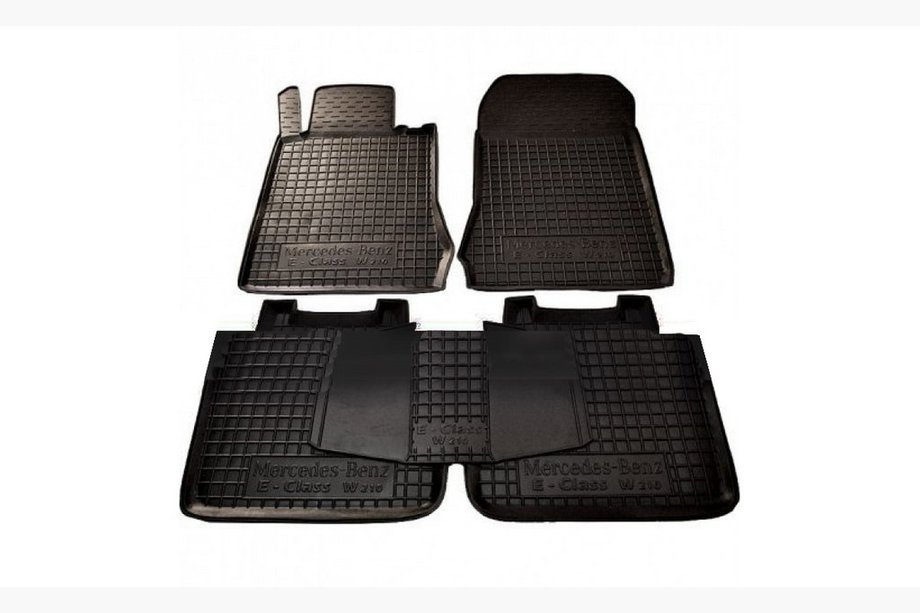 Mercedes E-class W210 1995-2002 Alfombrillas de goma con borde (Autogumm) Image